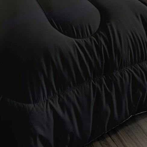 Cat Bedding Comforter Set Black in Dark 3D Digital Printed Pattern Quilt with 1 and 2 Pillowcases for Adult Kids Bedroom All Season(Black Twin), Twin 68x86inches in Saudi Arabia