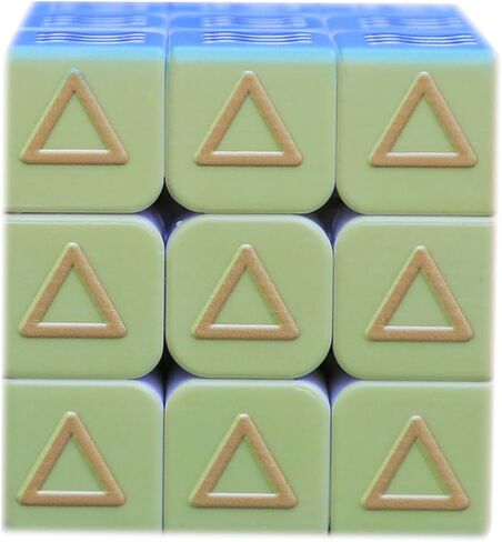 3D Blind Speed Cube Puzzle Magic Cube Puzzle 3x3x3 Educational IQ Item for Adults Relief Geometric Figure Fingerprint Effect Games for The Blind in Saudi Arabia