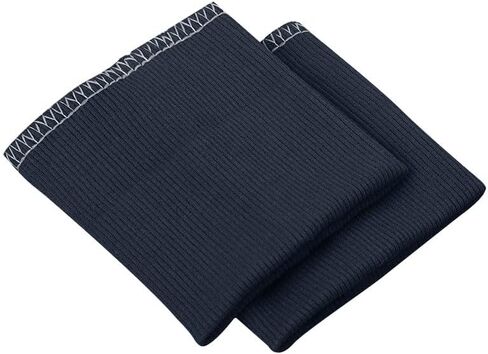 DarkBlue زوج واحد من الأصفاد المحبوكة مقاس 9.8 × 9.5 سم تناسب بسلاسة وناعمة ومقاومة للاهتراء، مما يحل مشكلة تآكل الأصفاد والدفء غير الكافي. مناسبة لاستبدال وإصلاح السراويل in Kuwait