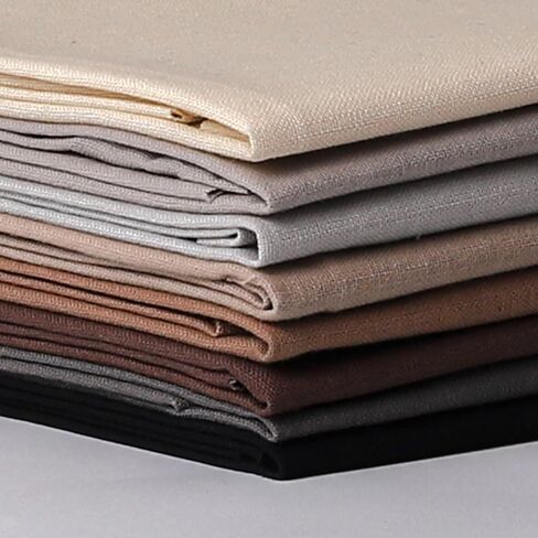 18 * 21inch Cotton Fabric, Premium Fabric Pure Quilting Fat Quarter Bundles Patchwork for Sewing DIY Craft (Grey Coffee Series, 8PCS) in Saudi Arabia