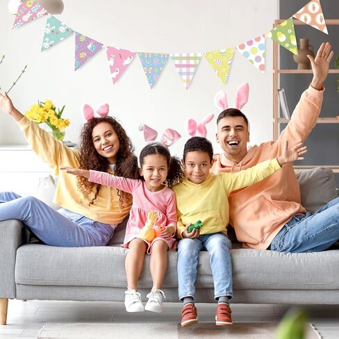 JarThenaAMCS 32 قطعة من نسيج عيد الفصح المربعات من نسيج القطن، حزم صغيرة ملونة من أقمشة الخياطة على شكل أرنب فرخ البيض والجزر لديكور الخياطة اليدوية، 25.4 × 25.4 سم in Saudi Arabia