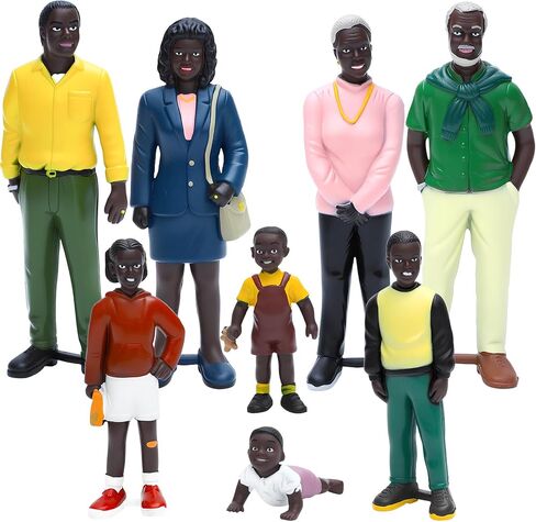 ONEST 8 Pieces Dollhouse People Action Figures Dollhouse Family for Table Decorations in Saudi Arabia