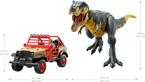 Mattel Jurassic Park ’93 Classic Set, T. rex, Ray Arnold Action Figure, Vehicle in Saudi Arabia