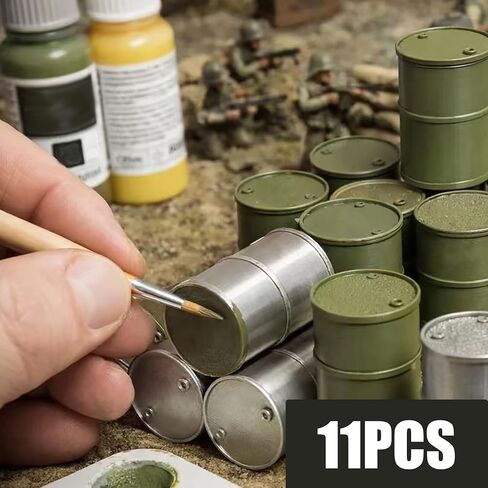 مجموعة التضاريس RPG Diorama - 11 قطعة 1.25 بوصة دعامات أسطوانية رمادية ناعمة لـ 35 مم، مقياس 1:30/1:32 لألعاب الطاولة، مبعثر صناعي حديث (رمادي) in Kuwait