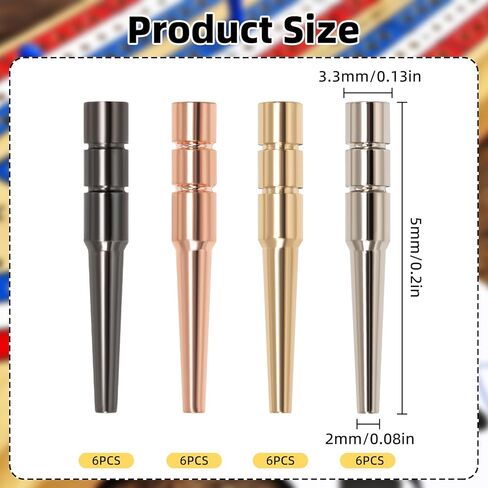24pcs Cribbage Pegs, Cribbage Board Pegs, Versatile Brass Tapered Design Fits 1/8 Hole Peg Board Game Crib Board Pegs Pins Portable Cribbage Accessories for Friends and Family(4 Colors) in Saudi Arabia