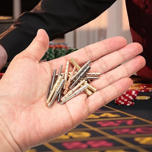 24pcs Cribbage Pegs, Cribbage Board Pegs, Versatile Brass Tapered Design Fits 1/8 Hole Peg Board Game Crib Board Pegs Pins Portable Cribbage Accessories for Friends and Family(4 Colors) in Saudi Arabia
