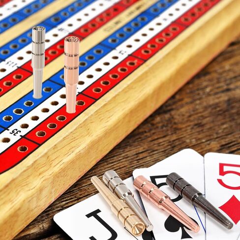 24pcs Cribbage Pegs, Cribbage Board Pegs, Versatile Brass Tapered Design Fits 1/8 Hole Peg Board Game Crib Board Pegs Pins Portable Cribbage Accessories for Friends and Family(4 Colors) in Saudi Arabia