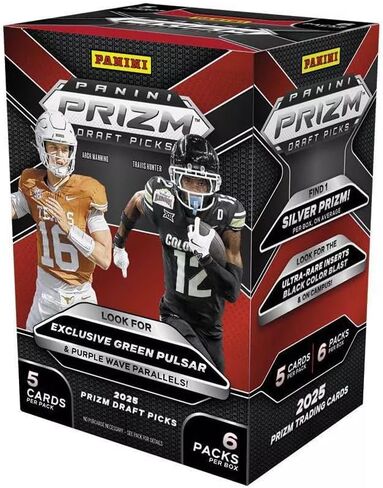 Panini 2025 Prizm Draft Picks Football Trading Card Blaster Box in Saudi Arabia