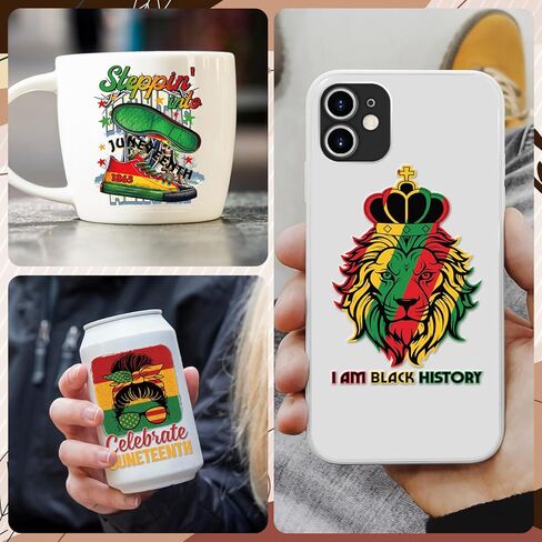 Black History UVDTF Cup Wraps - Joybileefun 30 Sheets Black History Month Rub on Transfers for Crafting UV DTF Cup Wraps for 16 OZ African American Cup Wrap Transfer Stickers for Glass Wood Crafts in Saudi Arabia