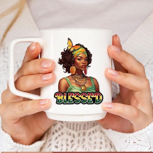 Black History UVDTF Cup Wraps - Joybileefun 30 Sheets Black History Month Rub on Transfers for Crafting UV DTF Cup Wraps for 16 OZ African American Cup Wrap Transfer Stickers for Glass Wood Crafts in Saudi Arabia