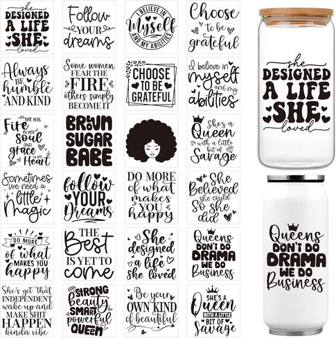Black History UVDTF Cup Wraps - Joybileefun 30 Sheets Black History Month Rub on Transfers for Crafting UV DTF Cup Wraps for 16 OZ African American Cup Wrap Transfer Stickers for Glass Wood Crafts in Saudi Arabia