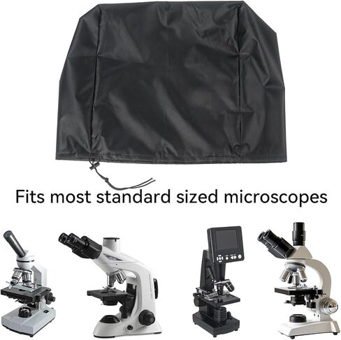 Microscope Dust Cover | Heavy Duty Waterproof Oxford Cloth | UV & Scratch-Resistant Protective Cover For Microscope | Foldable Drawstring Shield For Men Women Kids Teens Home School Lab Equipment Prot in Saudi Arabia