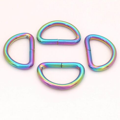 Wuuycoky 1 "القطر الداخلي D حلقات أبازيم D-حلقة غير ملحومة لحزام الربط اللون اختياري in Kuwait