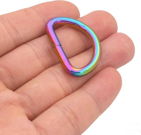 Wuuycoky 1 "القطر الداخلي D حلقات أبازيم D-حلقة غير ملحومة لحزام الربط اللون اختياري in Kuwait