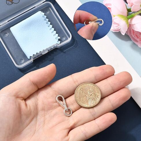 Beebeecraft 925 الفضة الاسترليني سلسلة المفاتيح مشبك دوار الربيع حلقة رئيسية مشبك جراد البحر كليب هوك حلقة تسلق مشبك للحرف اليدوية صنع العثور على in Saudi Arabia