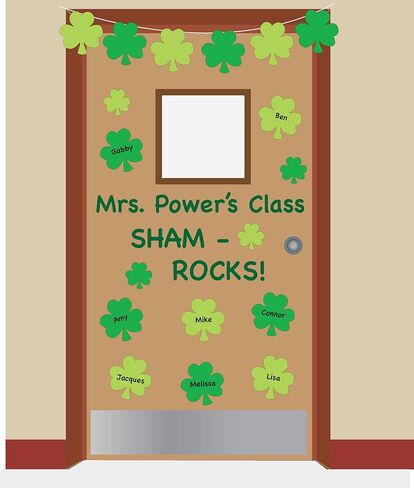 SHAPES ETC. 31 Pcs Green Assorted Shamrock Small Creative Cut-Outs 3in Construction Paper St. Patrick's Day Decorations Holiday Decor Kids' Irish School Craft Projects St. Patty's Day Parades USA Made in Saudi Arabia