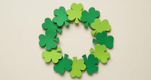 SHAPES ETC. 31 Pcs Green Assorted Shamrock Small Creative Cut-Outs 3in Construction Paper St. Patrick's Day Decorations Holiday Decor Kids' Irish School Craft Projects St. Patty's Day Parades USA Made in Saudi Arabia