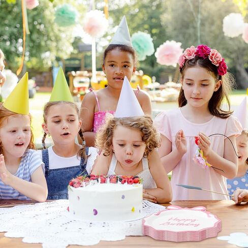 50Pcs Pink Bow Birthday Party Supplies Pink Bow Paper Plates Coquette Cute Disposable Plate 9" Bowknot Shaped Dessert Plate for Bachelorette Bridal Engagement Baby Shower Birthday Party Decor in Saudi Arabia