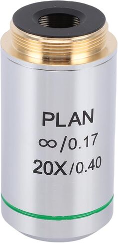 GOWENIC Plan in Objective Lens, Universal 20.2mm Interface, High Resolution Objective Lens, with Infinite Optical System, for Biological Microscope in Saudi Arabia