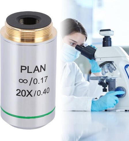 GOWENIC Plan in Objective Lens, Universal 20.2mm Interface, High Resolution Objective Lens, with Infinite Optical System, for Biological Microscope in Saudi Arabia
