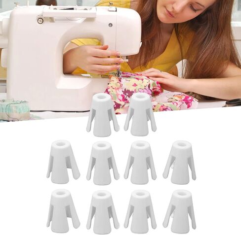 10Pcs Plastic Coil Claw Thread Spool Cone Holder, Lightweight Cone Thread Holder Thread Spool Cone Holder Sewing Accessories for Industrial Sewing Machine in Saudi Arabia