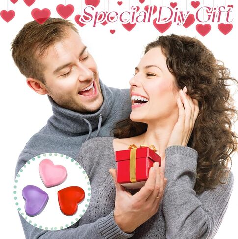 Gemscream 60 Pieces Valentine's Day Decor Mini Heart DIY Crafts Red Pink Heart Shaped Plastic Gems for Valentine's Day Vase Filler for DIY Garden Accessories Christmas Decor Phone Case Making in Saudi Arabia