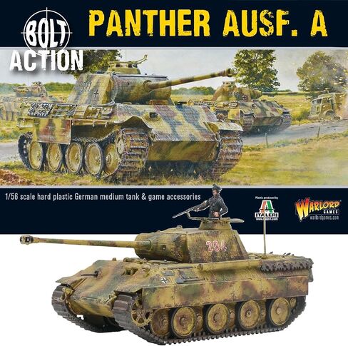 Warlord Games German Army Panther Ausf A - 1:56 / 28mm Plastic Scale Model Tank for Bolt Action Highly Detailed World War 2 Miniatures for Table-top Wargaming in Saudi Arabia