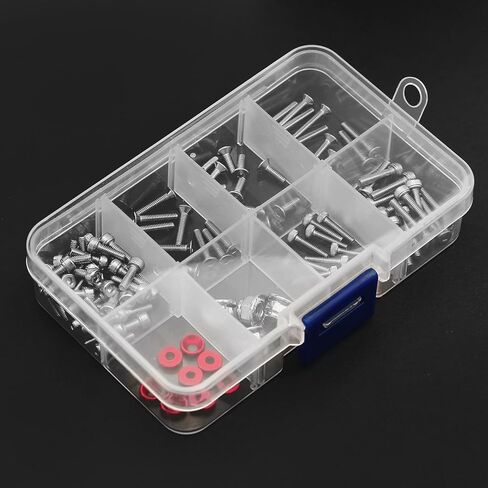 Replacement Stainless Steel Screws Kit Box for Arrma 1/18 Granite Typhon Mojave Grom RC Car Upgrade Parts in Saudi Arabia