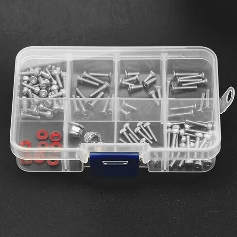 Replacement Stainless Steel Screws Kit Box for Arrma 1/18 Granite Typhon Mojave Grom RC Car Upgrade Parts in Saudi Arabia