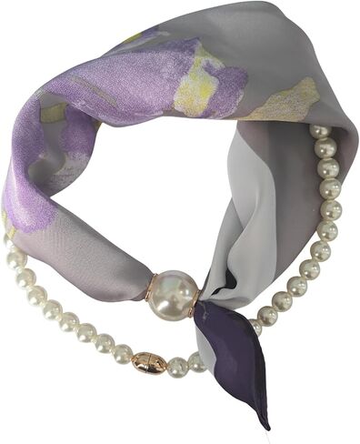 Scarf Necklace Choker Necklaces Silk Tie Bandana Necklace Colorful Scarfs for Women Choker Jewelry in Saudi Arabia