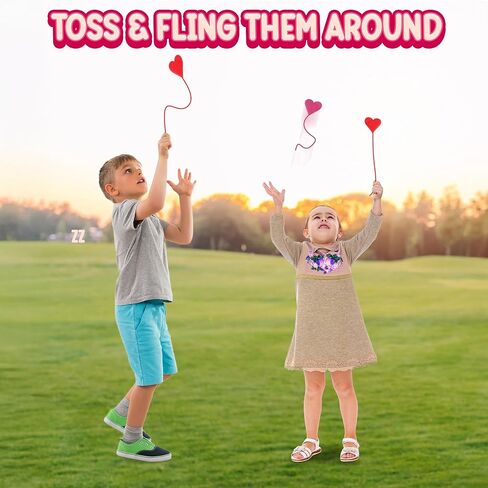 48 قطعة من أوتار القلب اللاصقة من ArtCreativity - لعبة أيدي صفعة القلب لعيد الحب مع وجه مبتسم - قلوب لزجة فيدجيت ألعاب عيد الحب وهدايا الحفلات للأطفال in Kuwait