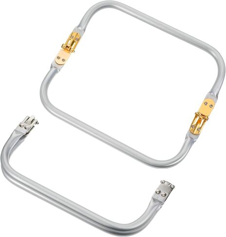 2PCS Metal Purse Frame, Rectangle Kiss Lock Clasp, Aluminum U-Shaped Handle Hardware for DIY Bag Making, Sewing Craft, Clutch, Wallet, Coin Purse in Saudi Arabia