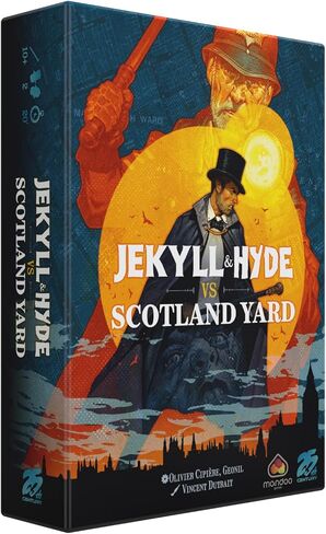 Jekyll & Hyde vs. Scotland Yard by 25th Century Games – Cooperative Trick Taking Board & Card Game for Two Players – Story Based Gameplay – for Ages 10+ & 20 Min Playtime in Kuwait
