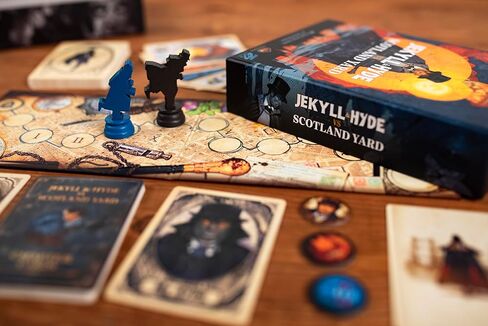 Jekyll & Hyde vs. Scotland Yard by 25th Century Games – Cooperative Trick Taking Board & Card Game for Two Players – Story Based Gameplay – for Ages 10+ & 20 Min Playtime in Kuwait