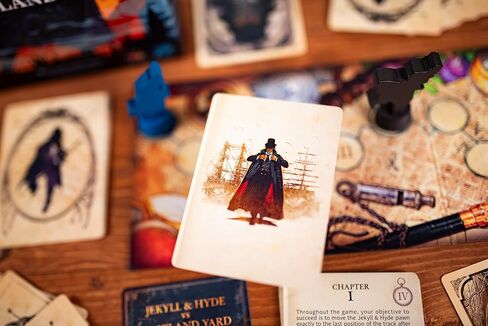 Jekyll & Hyde vs. Scotland Yard by 25th Century Games – Cooperative Trick Taking Board & Card Game for Two Players – Story Based Gameplay – for Ages 10+ & 20 Min Playtime in Kuwait