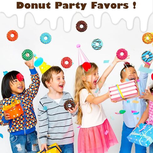 30 Pcs Valentine's Day Donut Stress Balls for Kids with Funny Valentines Cards Donut Squeeze Toys for Girls Boys Classroom Exchange Gifts Stress Relief Balls for Valentines Birthday Party in Saudi Arabia