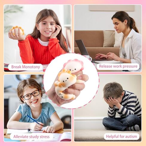 Anboor 4 PCS Small Dumpling Squishies Toys - Slow Rising Fidget Sensory Toy for Kids and Adults, Cute Kawaii Stress Relief Toys for Classroom, Birthday (Random Colors) in Saudi Arabia