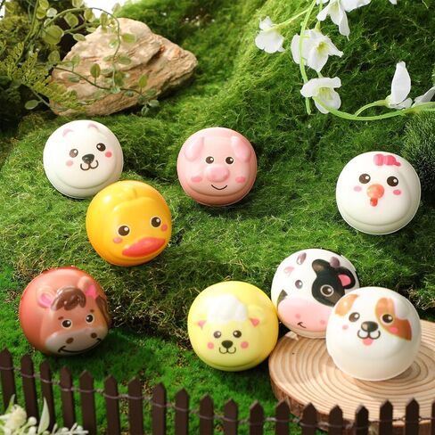 HyDren 48 Pcs Animal Stress Balls Bulk 2'' Cute Farm Animal Party Favors Baby Shower Squeeze Ball Mini Foam Stress Fidget Toys with Bag for Kids Adults Birthday School Gift, 8 Styles in Saudi Arabia