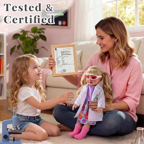 BABESIDE American Realistic Baby Doll Girl, 16 Inch Pretend Play Dolls Set, Long Gold Ponytail Complete with Clothes and Toy Accessories Gift for Kids Age 3+ in Saudi Arabia
