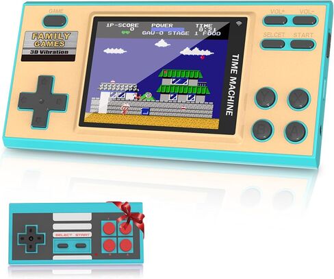 ألعاب EASEGMER المحمولة للأطفال، 198 لعبة توصيل وتشغيل كلاسيكية مدمجة، مشغل ألعاب فيديو محمول 3 بوصة، أفضل ألعاب هدايا إلكترونية للأطفال من سن 4 إلى 12 عامًا (وردي) in Kuwait
