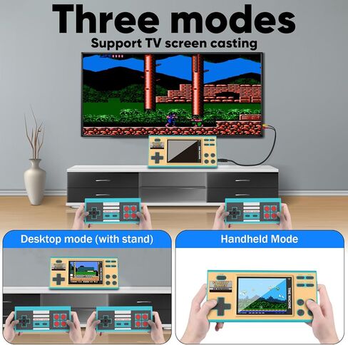 ألعاب EASEGMER المحمولة للأطفال، 198 لعبة توصيل وتشغيل كلاسيكية مدمجة، مشغل ألعاب فيديو محمول 3 بوصة، أفضل ألعاب هدايا إلكترونية للأطفال من سن 4 إلى 12 عامًا (وردي) in Kuwait