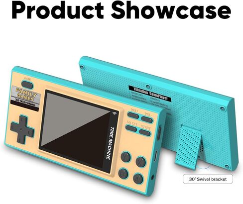 ألعاب EASEGMER المحمولة للأطفال، 198 لعبة توصيل وتشغيل كلاسيكية مدمجة، مشغل ألعاب فيديو محمول 3 بوصة، أفضل ألعاب هدايا إلكترونية للأطفال من سن 4 إلى 12 عامًا (وردي) in Kuwait