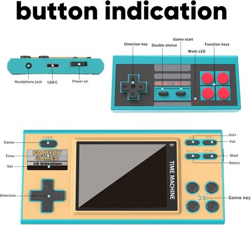 ألعاب EASEGMER المحمولة للأطفال، 198 لعبة توصيل وتشغيل كلاسيكية مدمجة، مشغل ألعاب فيديو محمول 3 بوصة، أفضل ألعاب هدايا إلكترونية للأطفال من سن 4 إلى 12 عامًا (وردي) in Kuwait