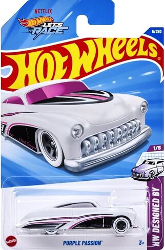 Hot Wheels Purple Passion, HW Designed by 1/5 [White] 5/250 in Saudi Arabia
