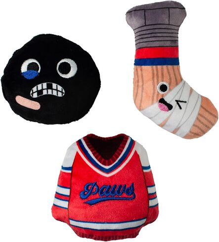 Fringe Studio Plush Dog Toy, 3 Pieces Set, GO for The Goal, Pet Shop Collection (662073) in Saudi Arabia