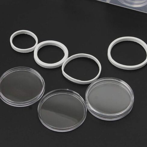 Crystal Coin Resin Mold with 200 Foam Gasket Storage Box Silicone Mould for DIY Epoxy Resin Crafts, Exquisite and Durable in Saudi Arabia