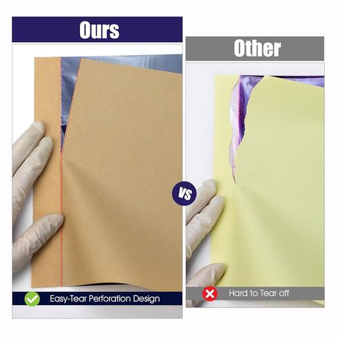 ورق نقل الوشم المحسن من BIOMASER، 100 ورقة من ورق استنسل الوشم للوشم، ورق طابعة الوشم بحجم A4، 4 طبقات من ورق تتبع النقل الحراري، وشم DIY مع ثقب سهل المسيل للدموع in Kuwait