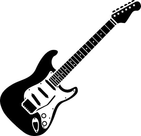Infusion Electric Guitar Rubber Stamp, 2 X 2'' Wood Stamp in Saudi Arabia