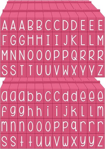 PEGZ® V2 Alphabet Stamps Clickable - Connectable Curvy Girl Font (48 Uppercase & 48 Lowercase, 4 Blanks 100 pc Medium Size) in Saudi Arabia