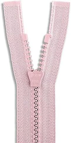 YKK #5 Molded Vislon Pink Medium Weight Jacket Separating Zipper - Choose Your Length - Color: Pink #513 - Made in The United States (1 Zipper Per Pack) (26" Inches) in Saudi Arabia